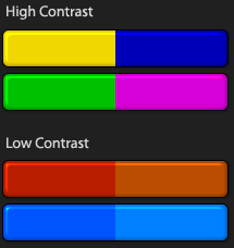Color Contrasts - Hue, value saturation - Colors on the Web | Contrasting  colors, Light in the dark, Contrast