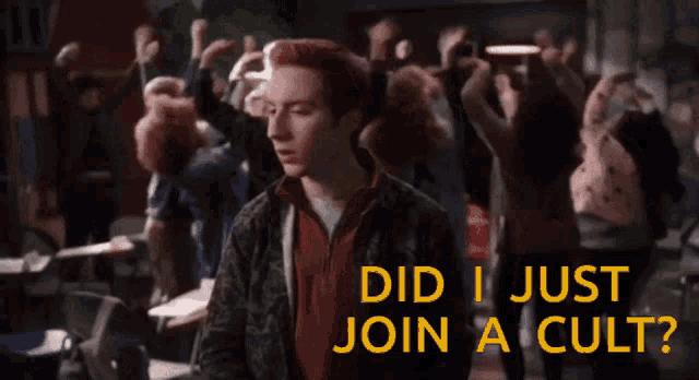 Hsmtmts Did I Just Join A Cult GIF - Hsmtmts Did I Just Join A Cult Cult -  Discover &amp; Share GIFs