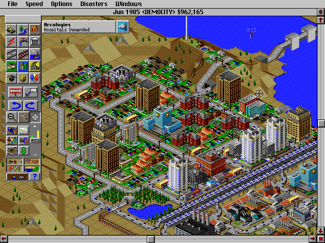 Simcity 2000 game at DOSGames.com