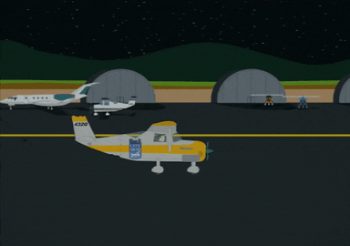 canada plane GIF by South Park 