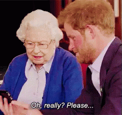 The Queen Prince Harry GIF - The Queen Prince Harry - Discover & Share GIFs