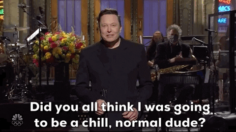 Elon Musk Snl GIF by Saturday Night Live - Find & Share on GIPHY