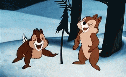 chip and dale laugh gif - AllEars.Net