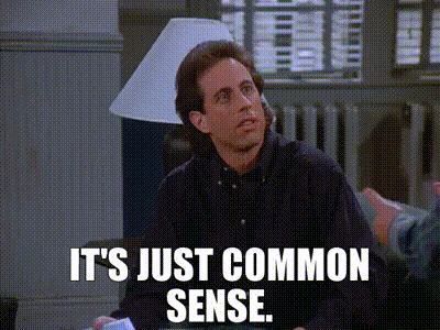 YARN | It's just common sense. | Seinfeld (1989) - S07E08 ...