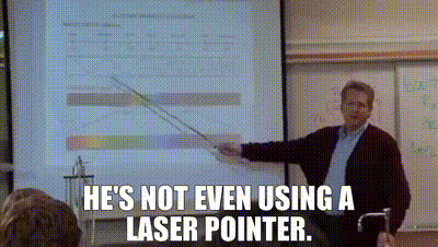 YARN | He's not even using a laser pointer. | Parks and Recreation (2009) -  S04E08 Smallest Park | Video gifs by quotes | 0c642635 | 紗
