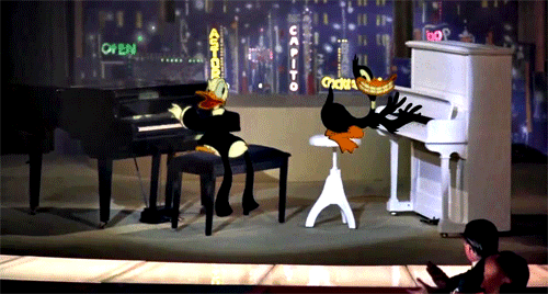 dueling it out donald duck GIF by Maudit