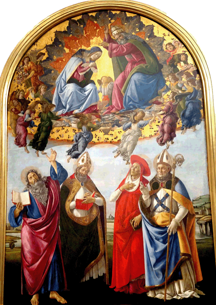 The Coronation of the Virgin Mary, Sandro Botticelli