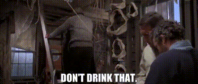 Image of Don't drink that.
