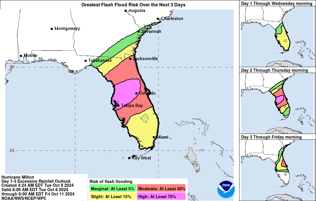 [Image of WPC Flash Flooding/Excessive Rainfall Outlook]