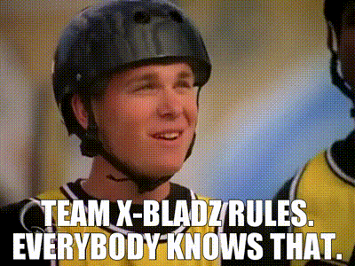 YARN | Team X-Bladz Rules. Everybody Knows That. | Brink! (1998) | Video  clips by quotes | d67bb10c | 紗
