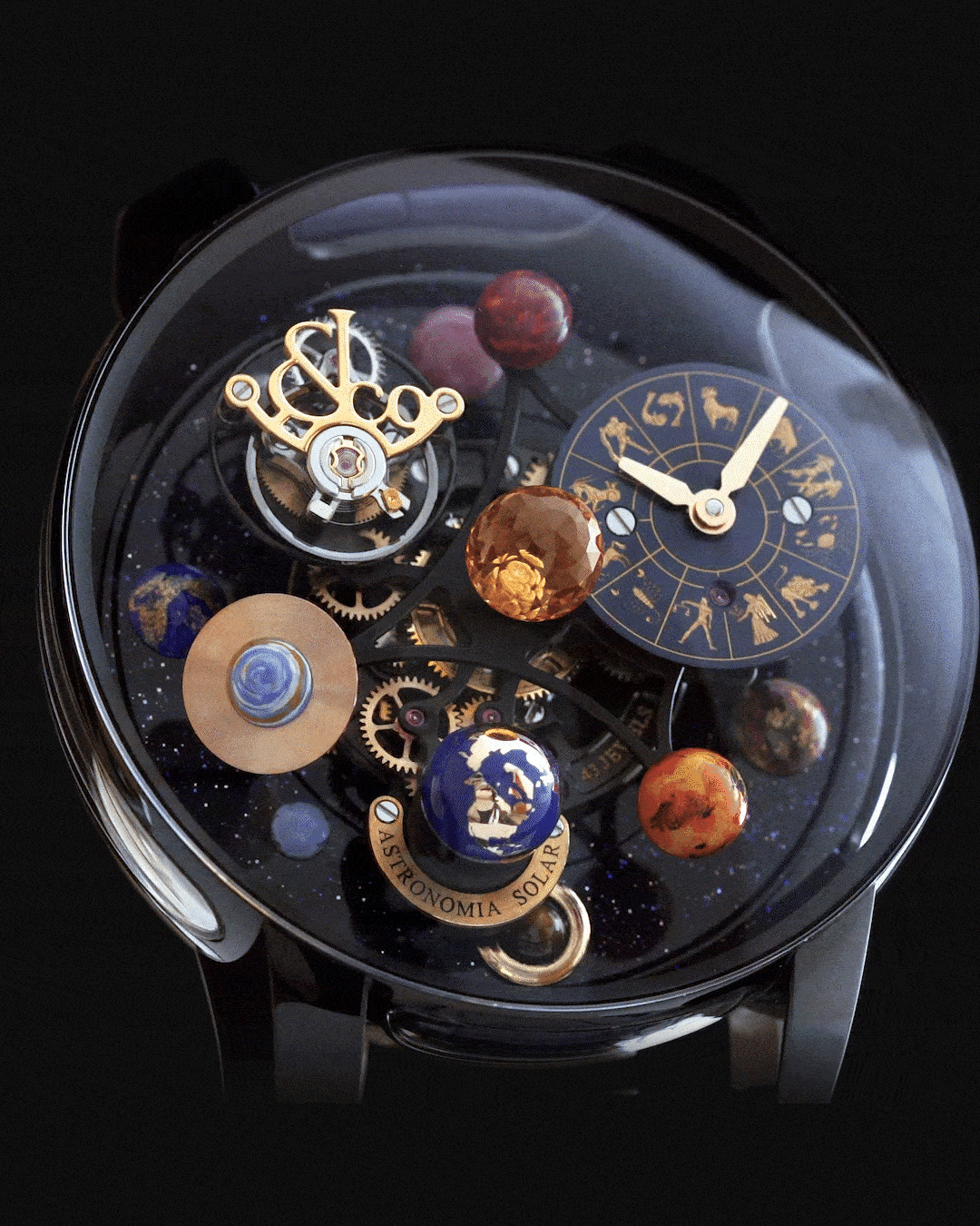 An excess of luxury, the Jacob & Co Astronomia Solar watch.
