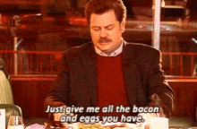 Ron Swanson Eating GIFs | Tenor