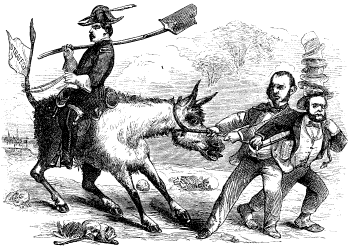 [Image: Pulling the Mule, 1875]