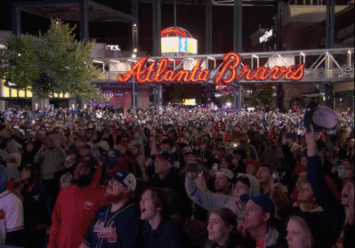 Happy Atlanta Braves GIF by Jomboy Media