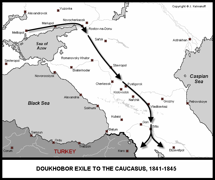 Doukhobor Historical Maps | Doukhobor Heritage Doukhobor Historical Maps | Doukhobor Heritage