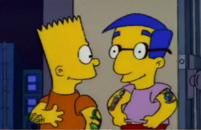 the simpsons | The simpsons, Simpsons tattoo, Funny gif