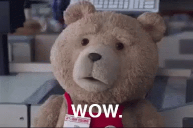 Wow GIF - Wow Ted2 Ted2GIFs - Discover & Share GIFs | Ted gif, Facepalm gif,  Bear gif