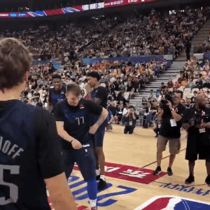 This is the chase: — Luka Dončić showing off his dance moves