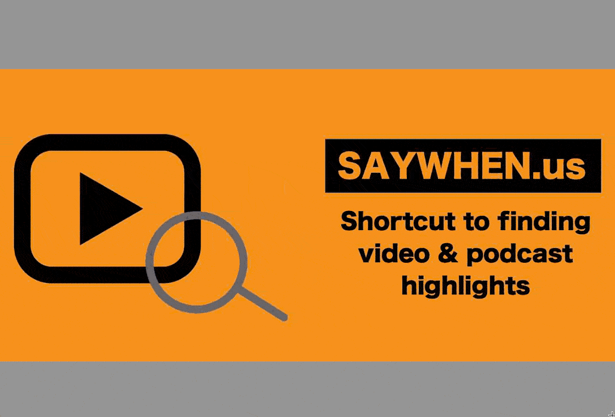 SayWhen.us uses AI to search videos for keywords you are interested in