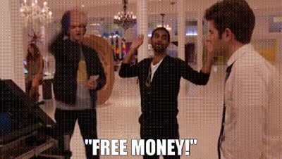 YARN | "Free money!" | Parks and Recreation (2009) - S04E02 Ron & Tammys |  Video gifs by quotes | fbec31f8 | 紗
