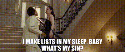 YARN | I make lists in my sleep, baby What's my sin? | Rent | Video clips  by quotes | dadb9866 | 紗