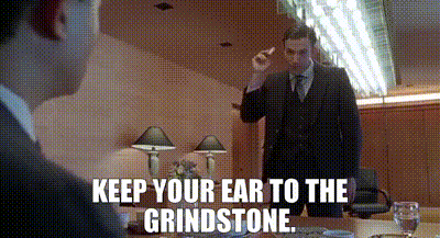 YARN | keep your ear to the grindstone. | Good Will Hunting (1997) | Video  gifs by quotes | bfd2a666 | 紗