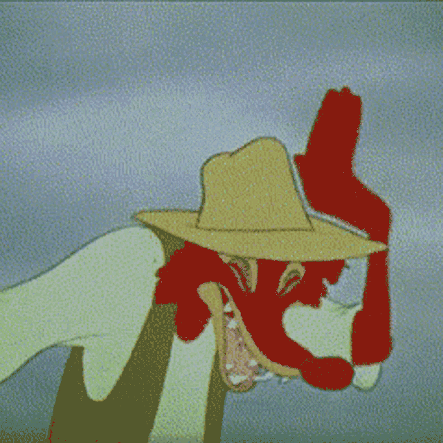 Br’er Fox, an animated character from Walt Disney’s 1946 hit film Song of the South - animated gif