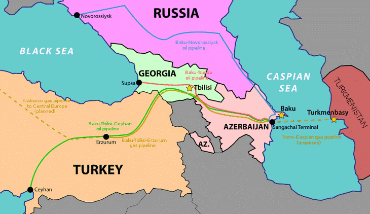 Baku-Tbilisi-Ceyhan Pipeline - Spanning three countries from the ...