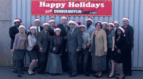 Make sure to document your holiday memories properly. | The office show, Office  christmas, Mifflin