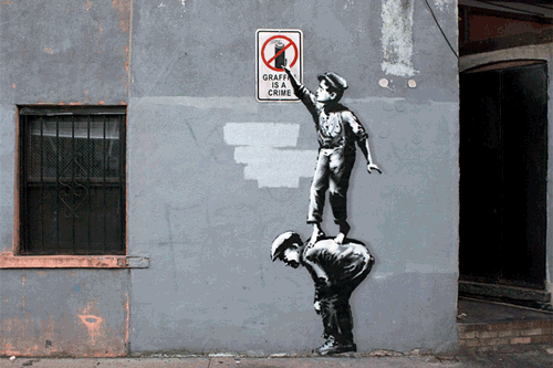 Banksy's street art turned into amazing animated gifs (14 pictures) |  Memolition