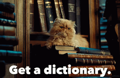Get A Dictionary GIF - Mrs Norris Cat Harry Potter - Discover & Share GIFs