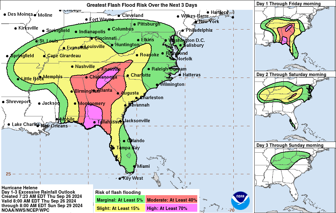 [Image of WPC Flash Flooding/Excessive Rainfall Outlook]