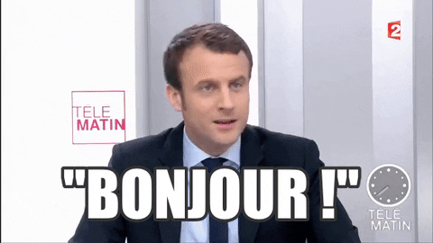Emmanuel Macron Bonjour GIF by franceinfo - Find & Share on GIPHY