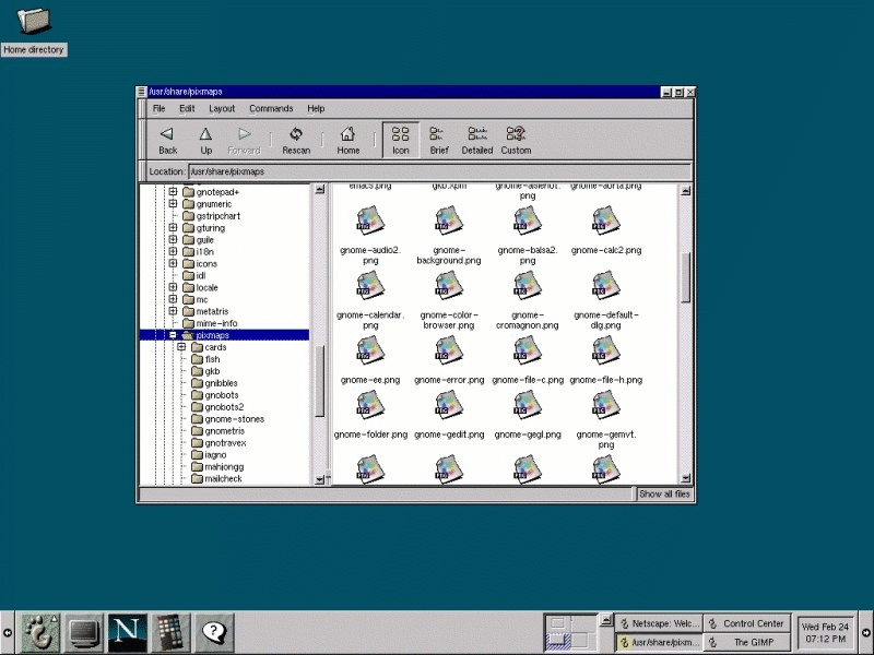 GNOME 1.0 screenshot