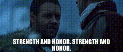 YARN | - Strength and honor. - Strength and honor. | Gladiator (2000) |  Video gifs by quotes | b9142413 | 紗