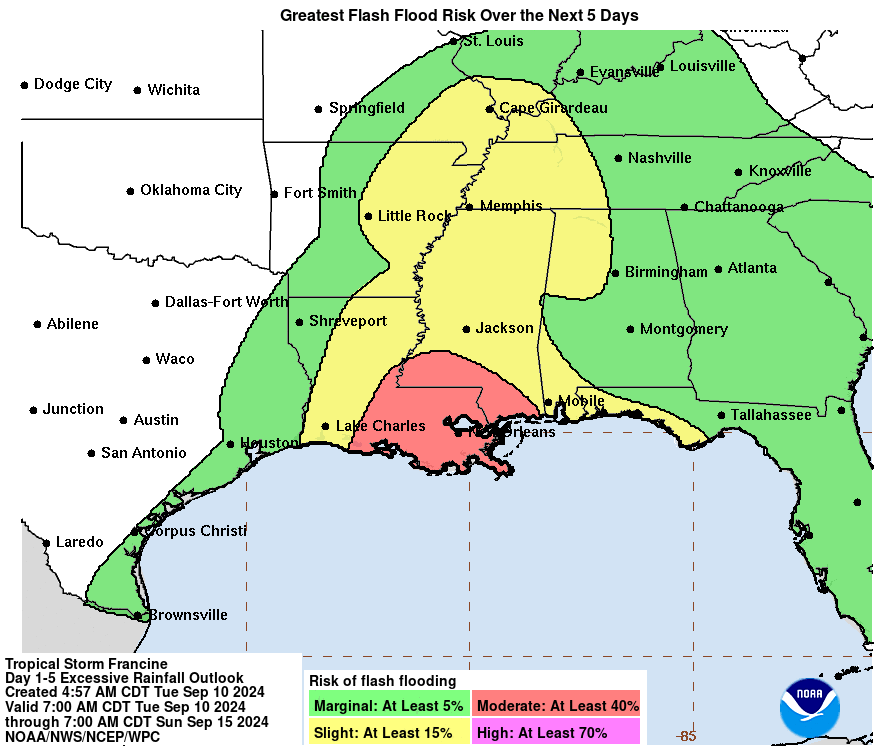 [Image of WPC Flash Flooding/Excessive Rainfall Outlook]