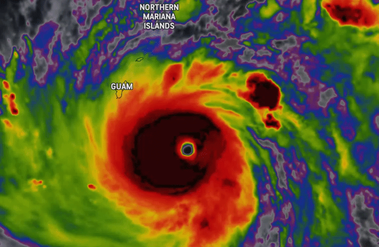 Mawar, strongest typhoon in decades heading toward Guam