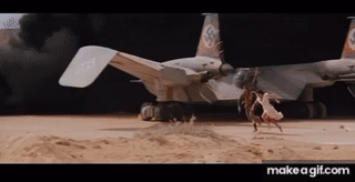 Indiana Jones Plane Explosion on Make a GIF