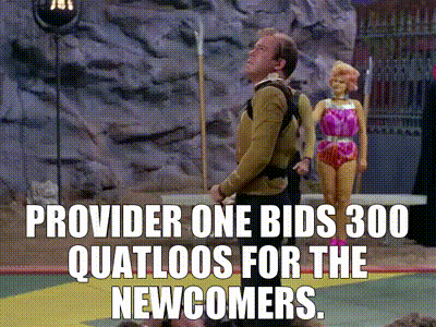 YARN | Provider One bids 300 quatloos for the newcomers. | Star Trek (1966)  - S02E16 The Gamesters of Triskelion | Video clips by quotes | ef921080 | 紗