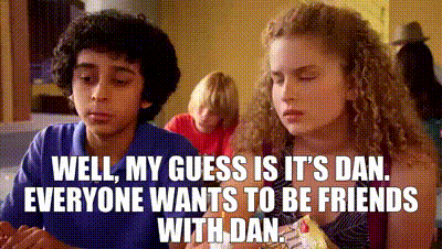 YARN | Well, my guess is it's Dan. Everyone wants to be friends with Dan. |  Weeds (2005) - S04E08 Crime | Video gifs by quotes | 9609606f | 紗
