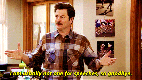 parks and recreation | Parks and rec quotes, Senior quotes, Parks n rec