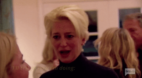 I Think About This GIF of Real Housewife Dorinda Medley
