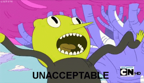 Unacceptable Adventure Time GIF - Unacceptable Adventure Time Lemongrab -  Discover & Share GIFs