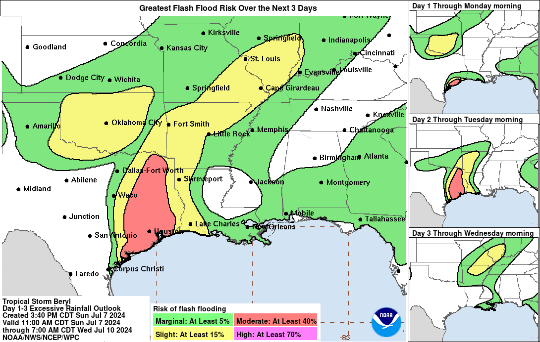 [Image of WPC Flash Flooding/Excessive Rainfall Outlook]