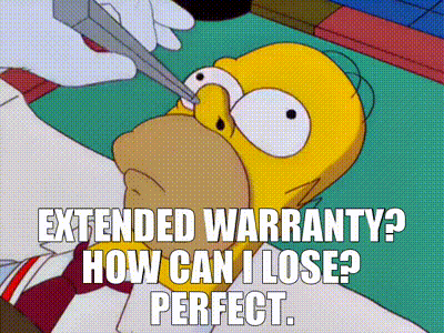 YARN | - Extended warranty? How can I lose? - Perfect. | The Simpsons  (1989) - S12E09 Comedy | Video gifs by quotes | 2c954ccf | 紗