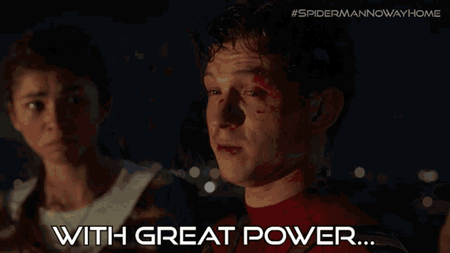With Great Power Comes Great Responsibility Spider Man GIF - With Great  Power Comes Great Responsibility Spider Man Peter Parker - Discover & Share  GIFs