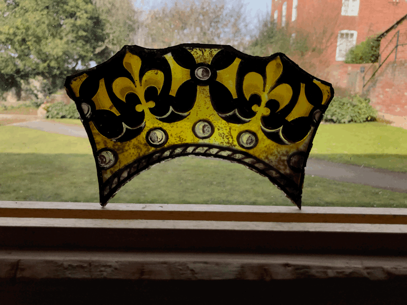 Stained glass crown