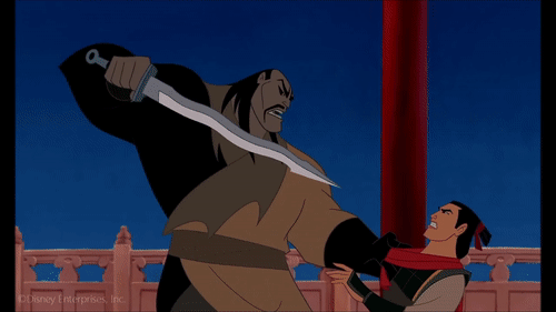 Shan Yu is one of my absolute favorite villians, especially between other  Disney's “evil characters”. That scene, when Mulan... – @cienie-isengardu  on Tumblr