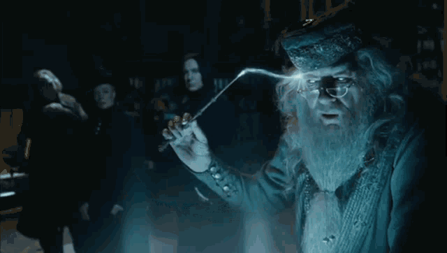 Harry Potter Dumbledore GIF - Harry Potter Dumbledore Pensieve GIFs