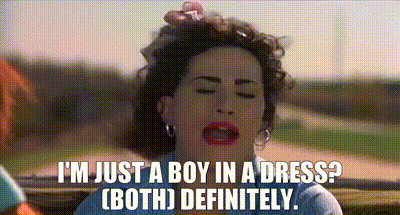 YARN | - I'm just a boy in a dress? - (Both) Definitely. | To Wong Foo  Thanks for Everything, Julie Newmar (1995) | Video clips by quotes |  d816e0b4 | 紗